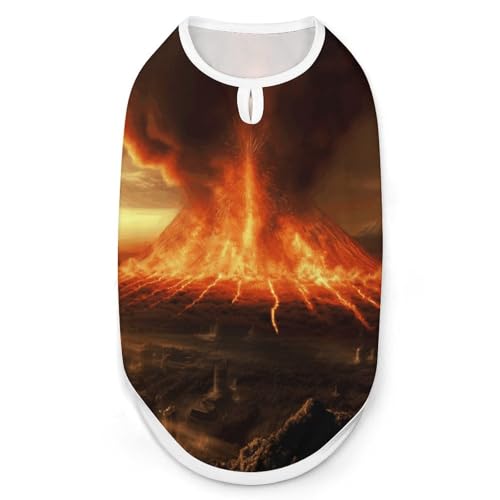 Volcano Hunde-Shirt, schnell trocknend, atmungsaktiv, weich, dehnbar, ärmellos, Größe S Volcano Hunde-Shirt, schnell trocknend, atmungsaktiv, weich, dehnbar, ärmellos, Größe S von AQRJLPM
