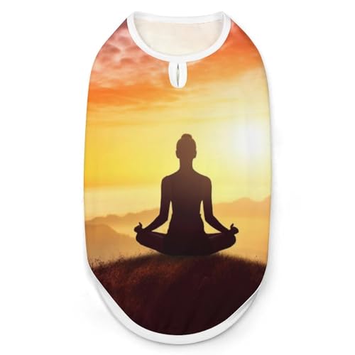 Yoga-Meditationshemd, schnelltrocknend, atmungsaktiv, Haustier-T-Shirt, weich, dehnbar, ärmellos, Hundebekleidung, Größe M Yoga-Meditationshemd, schnelltrocknend, atmungsaktiv, Haustier-T-Shirt, weich, dehnbar, ärmellos, Hundebekleidung, Größe M von AQRJLPM