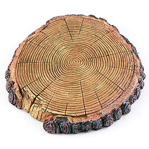 AQUA KT Schildkröten Holz Sonnendock Schwimmende Insel Baumstumpf Schweben Plattform mit Saugnapf für Reptilien Amphibien Terrarien Habitat von AQUA KT