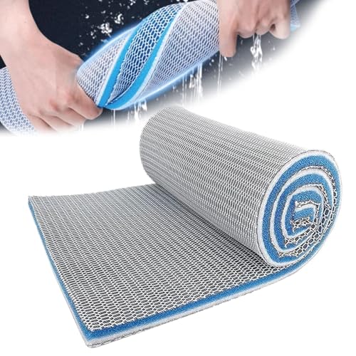 AQUACLR 8D Filterwatte Aquarium, Filterschwamm Aquarium, Aquarium Filtermaterial, Filterschwämme, Wiederverwendbar, Geeignet für Fischteich- und Aquariumfilter (100 x 11 cm) von AQUACLR