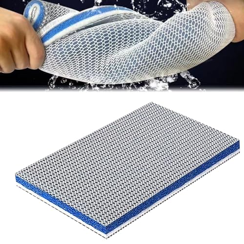 AQUACLR 8D Filterwatte Aquarium, Filterschwamm Aquarium, Aquarium Filtermaterial, Filterschwämme, Wiederverwendbar, Geeignet für Fischteich- und Aquariumfilter (80x 11 cm) von AQUACLR