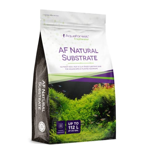 AQUAFOREST AF Natural Substrate Sack 7,5 Liter – Substrat auf Ton- und Torfbasis, reich an Nährstoffen für Aquascaping und bepflanzte Aquarien von AQUAFOREST