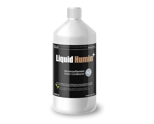 GlasGarten Liquid Humin 1000ml - Huminstoffe und Fulvosäuren für Süßwasseraquarien und Gartenteiche | Krankheitsvorbeugend | ideal für verschiedenste Arten von Zierfischen und Garnelen von AQUAGEAR