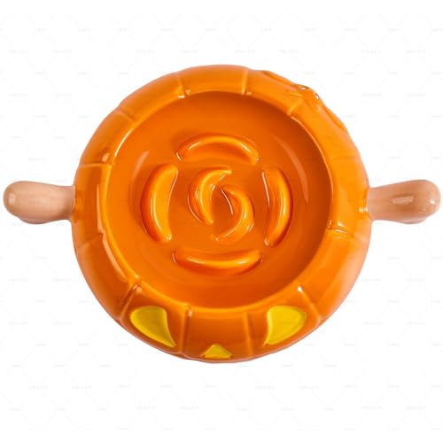 AQUAINNO Halloween Keramik Slow Feeder Hundenapf, Orange AQUAINNO Halloween Keramik Slow Feeder Hundenapf, Orange von AQUAINNO