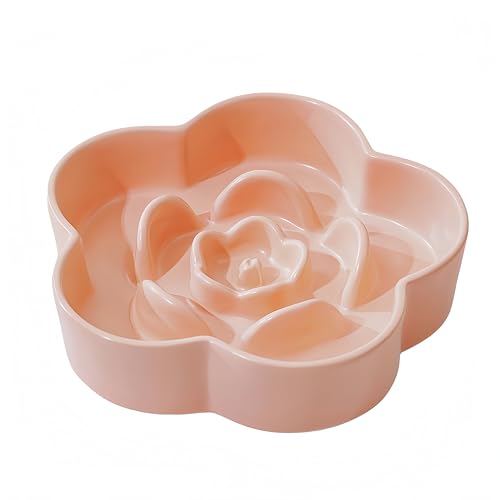 AQUAINNO Slow Feeder Hundenapf aus Keramik, langsames Fressen, gesundes Design für kleine, mittelgroße Hunde, Hundeschirr zum Verlangsamen des Fressens, Anti-Schlingen, Hellrosa, Größe M AQUAINNO Slow Feeder Hundenapf aus Keramik, langsames Fressen, gesundes Design für kleine, mittelgroße Hunde, Hundeschirr zum Verlangsamen des Fressens, Anti-Schlingen, Hellrosa, Größe M von AQUAINNO