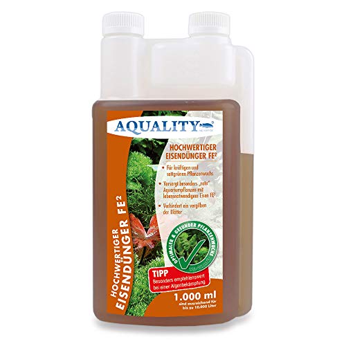 AQUALITY Aquarium Eisendünger FE² (Enthält den wichtigen und unentbehrlichen Pflanzennährstoff Eisen FE² - sattgrüner Pflanzenwuchs), Inhalt:1 Liter von AQUALITY Aquaristik & Gartenteich