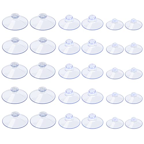 AQUANEAT 30 Packungen Saugnäpfe ohne Haken, 2,2 cm, 3,1 cm, 4,6 cm, transparent, Saugnäpfe für Glas, Heimorganisation, Dekoration AQUANEAT 30 Packungen Saugnäpfe ohne Haken, 2,2 cm, 3,1 cm, 4,6 cm, transparent, Saugnäpfe für Glas, Heimorganisation, Dekoration von AQUANEAT