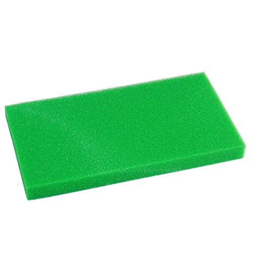 AQUANEAT Aquarium-Filterschwamm, offenzellige Schaumstoffplatte, Bio-Schwamm-Filter-Media-Pad, HMF Aquarium-Trennwand (58,4 cm L x 31,1 cm B x 5,1 cm H, grün) von AQUANEAT