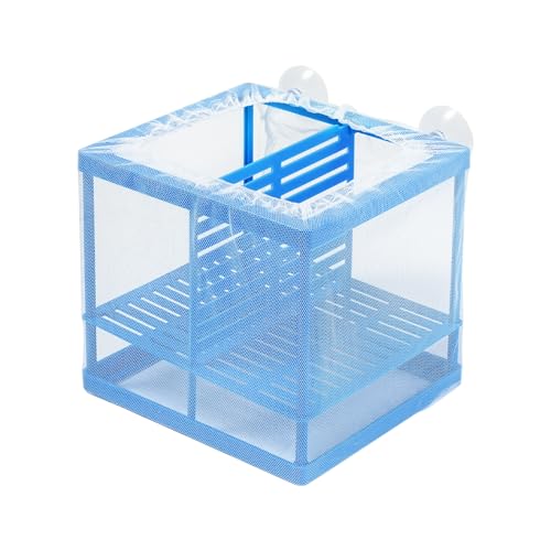 AQUANEAT Aquarium-Züchter, kleines Netz, Frittierschutz, Aquarium, Laich-Isolation mit Saugnäpfen, Brutstätte für Garnelen, Betta von AQUANEAT
