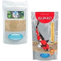 AQUARIS Sparset mit Koifutter Wheatgerm 1 kg / 6mm und Teichreinigung POND Bakto 50g von AQUARIS