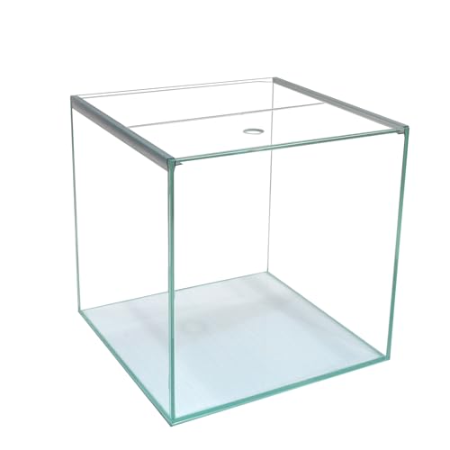 27L Glas-Aquarium/Terrarium Würfel 30x30x30cm,Ultra Clear Glas-Abdeckung+Unterlage von AQUARIUM PLÜDERHAUSEN