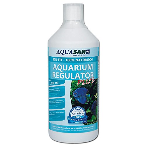AQUASAN Bio-Fit Aquarium Regulator Plus (Fördert das biologische Gleichgewicht im Aquarium - Schnelle Förderung der schadstoffabbauenden Mikroorganismen), Inhalt:1 Liter von AQUASAN Aquaristik & Gartenteich