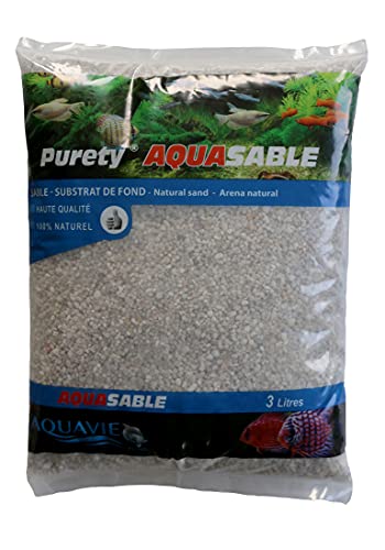 Natürlicher Sand, Aquasierbar, in Beutel, 2 mm-4 mm, 3 l, Weiß S2 von AQUAVIE FRANCE