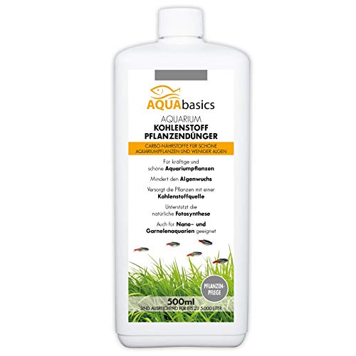 AQUAbasics Aquarium CO2 Kohlenstoff Pflanzendünger sorgt für einen sichtbaren Wachstumsschub Ihrer Aquarium-Pflanzen - Schöne Pflanzen und deutlich weniger Algen, Größe:0.5 Liter AQUAbasics Aquarium CO2 Kohlenstoff Pflanzendünger sorgt für einen sichtbaren Wachstumsschub Ihrer Aquarium-Pflanzen - Schöne Pflanzen und deutlich weniger Algen, Größe:0.5 Liter von AQUAbasic