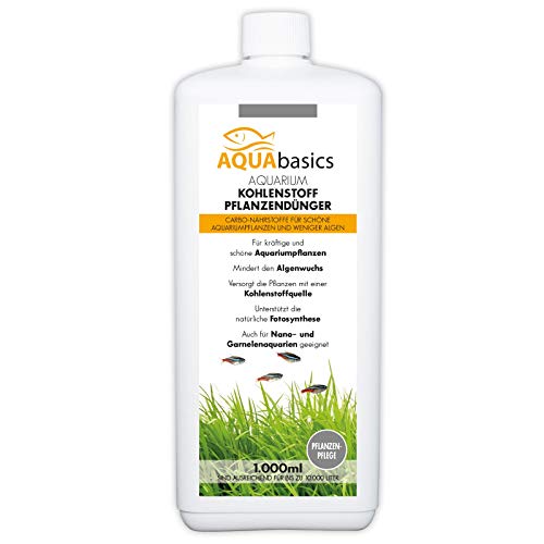 AQUAbasics Aquarium CO2 Kohlenstoff Pflanzendünger sorgt für einen sichtbaren Wachstumsschub Ihrer Aquarium-Pflanzen - Schöne Pflanzen und deutlich weniger Algen, Größe:1 Liter AQUAbasics Aquarium CO2 Kohlenstoff Pflanzendünger sorgt für einen sichtbaren Wachstumsschub Ihrer Aquarium-Pflanzen - Schöne Pflanzen und deutlich weniger Algen, Größe:1 Liter von AQUAbasic