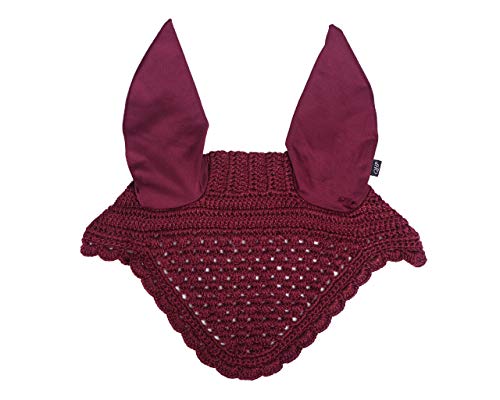 ARBO-INOX® Ohrhaube gehäkelt Lycra-Ohren Zwei Farben (Cob Vollblut, Bordeaux) von ARBO-INOX