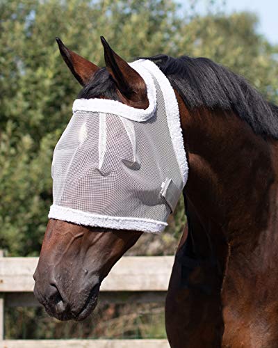 ARBO-INOX Fliegenmaske ohne Ohren Fliegenschutz grau (Pony) von ARBO-INOX