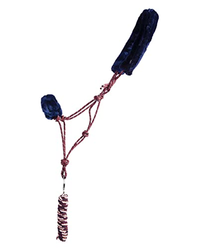 ARBO-INOX Knotenhalfter-Set mit abnehmbarem Kunstfell Knotenhalfter mit Führstrick (Full Warmblut, Saddlery) von ARBO-INOX