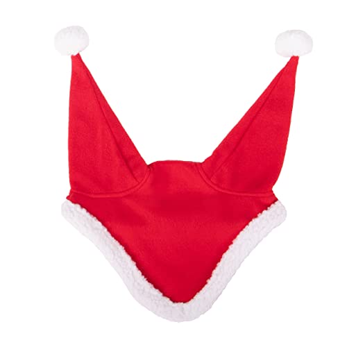 ARBO-INOX Ohrenhaube Weihnachtsmütze mit Bommel rot/weiße Fliegenohren (Shetty) von ARBO-INOX