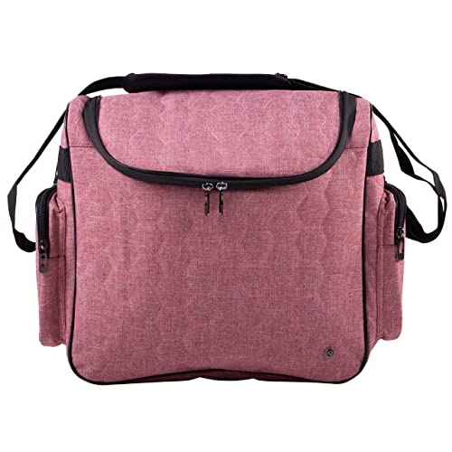 ARBO-INOX Putztasche Aufbewahrungstasche wasserabweisend mit herausnehmbaren Innenwänden (Dusty Cedar) von ARBO-INOX