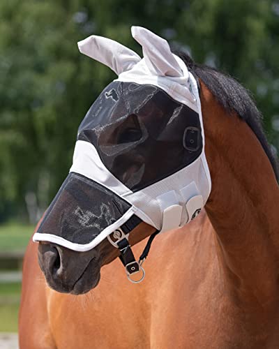 Fliegenschutzmaske Atmungsaktiv und UV-Beständig Grau ARBO-INOX® (Pony) von ARBO-INOX