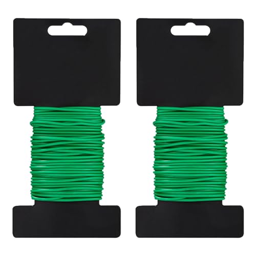 Gartendraht Gummiert, 2 Stück Blumendraht Mit Gummiert, 2,5 mm x 10m Grün Pflanzen Bindedraht Ummantelt, Pflanzendraht, Bindedraht Flexibler, für die Gartenarbeit Kletterpflanzen, Weinreben, Grün Gartendraht Gummiert, 2 Stück Blumendraht Mit Gummiert, 2,5 mm x 10m Grün Pflanzen Bindedraht Ummantelt, Pflanzendraht, Bindedraht Flexibler, für die Gartenarbeit Kletterpflanzen, Weinreben, Grün von ARCPNRT