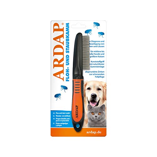 ARDAP Flohkamm und Staubkamm für Hunde und Katzen - Effektiv gegen Flöhe und Läuse - Professionelle und schonenden Fellpflege ARDAP Flohkamm und Staubkamm für Hunde und Katzen - Effektiv gegen Flöhe und Läuse - Professionelle und schonenden Fellpflege von ARDAP