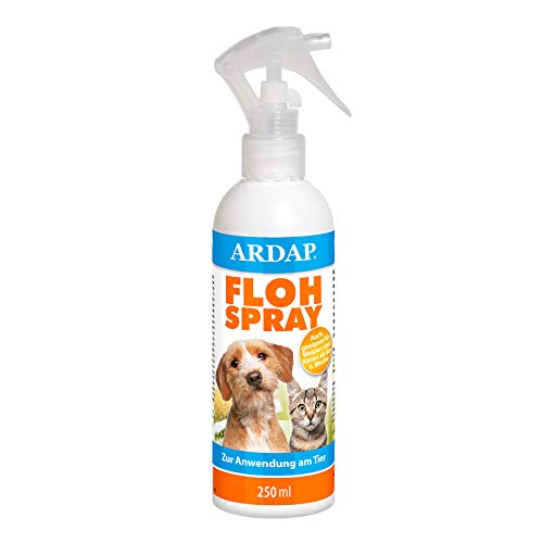 ARDAP Flohspray 250ml zur Anwendung am Tier - Bis zu 4 Wochen Schutz zur gezielten Flohbekämpfung bei Hunden & Katzen von ARDAP