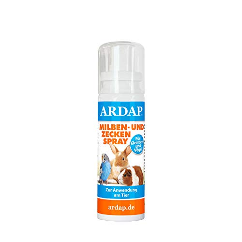 ARDAP Milben- und Zeckenspray für Nager und Vögel 100ml - Effektiver und nachhaltiger Schutz vor Milben und Zecken von ARDAP