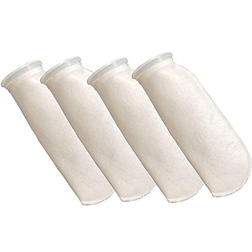 AREPAS 4 Packungen Filter Socken, 200 Mikrometer, für Aquarium/Salz Wasser Aquarium, Teich, für Sumpf/ÜBerlauf von AREPAS