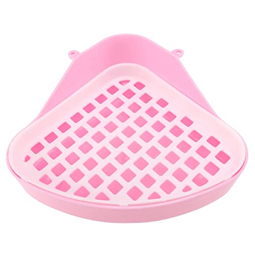 AREPAS Hase Toilette Mülleimer, Kleines Tier Ecke Töpfchen, Ecke Für Haustier Abfälle Für Kaninchen, (Rosa) von AREPAS