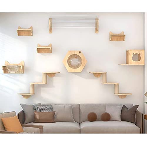 ARHAMS Katzen Kletterwand Set, Kletterpark, Katzenregale Und Sitzstangen für Die Wand (Color: 11) von ARHAMS