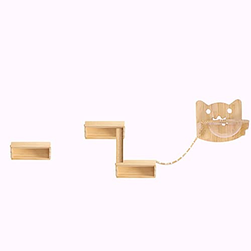 Wandmontierte Katzenregal-Sets, Kletterwand Katzen, Katzen Kletterwand Set, Indoor-Katzenwandserie for Sitzen Und Klettern ( Color : B ) von ARHAMS