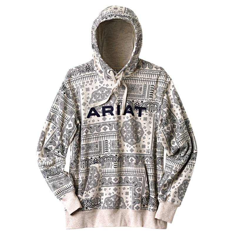 Ariat Damen Kapuzenpullover R.E.A.L™ Paisley Hoodie schwarz-weiß, Gr. XL von ARIAT