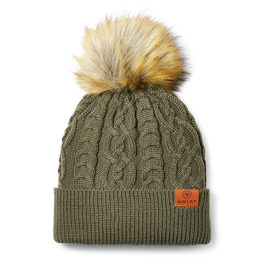 Ariat Damen Mütze Norfolk Beanie oliv von ARIAT