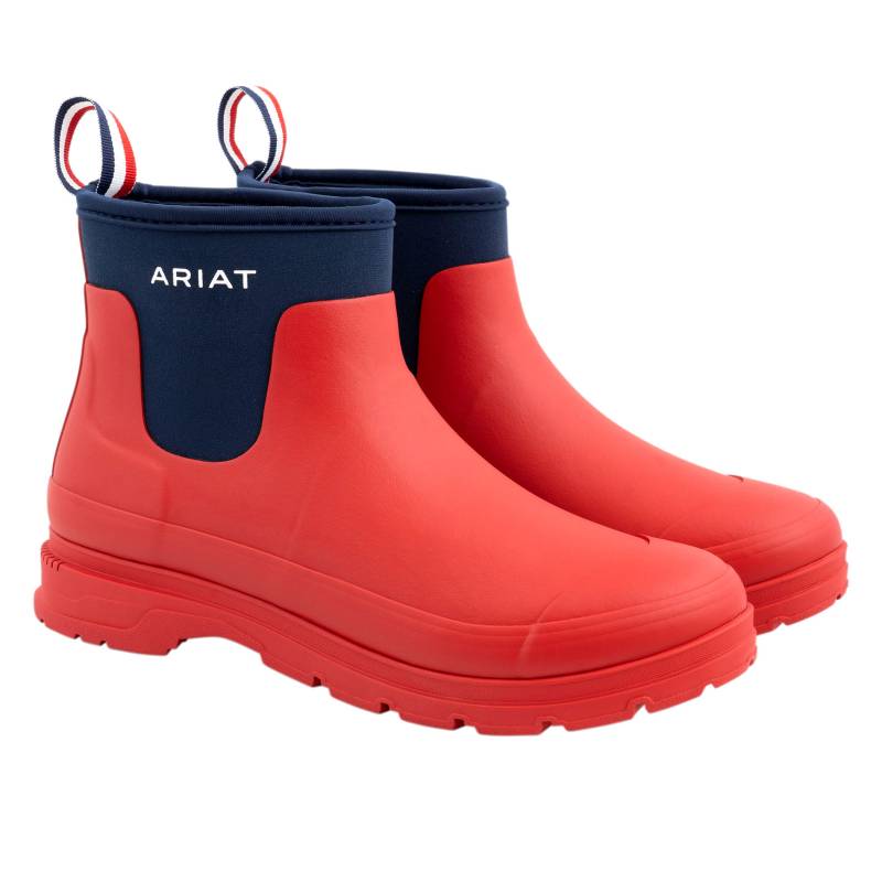Ariat Damen Stiefeletten Kelmarsh Shortie Rubber Boot team red/navy, Gr. 36 von ARIAT