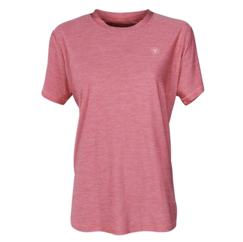 Ariat Damen T-Shirt Laguna Logo Short Sleeve rose wine, Gr. L von ARIAT