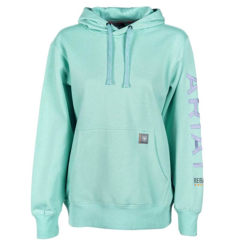 Ariat Damenpullover WMS Rebar Graphic Hoodie aquatic, Gr. L von ARIAT