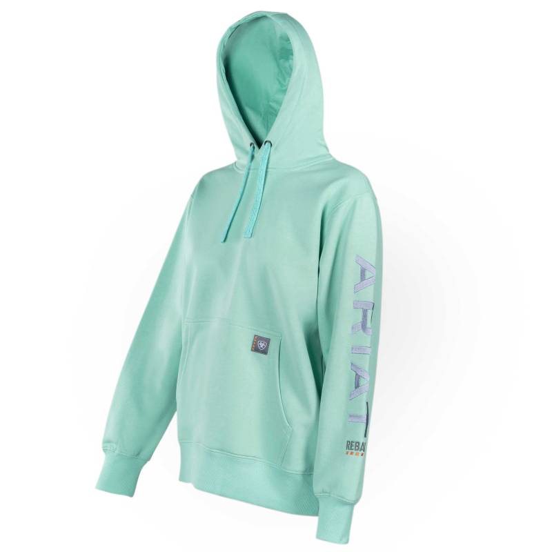 Ariat Damenpullover WMS Rebar Graphic Hoodie aquatic, Gr. XL von ARIAT