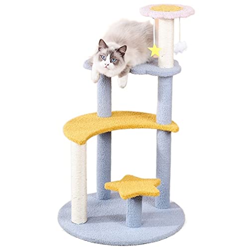 Kratzbaum für große Katzen, Katzen-Klettergerüst, 5-lagig, Kratzbaum, Sisal, Kratzbaum für Katzen, springendes Spielzeug, Katzenhaus, Kratzmöbel für Haustiere, Katze Vision von ARICCI