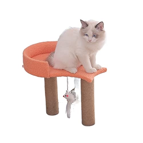 Kratzbaum für große Katzen, Katzen-Klettergerüst, Katzennest, Katzenbaum, einteiliges Sky-Säulen-Nest, Katzensprungplattform, solides Spielzeug, Katzenzubehör, Kratzbrett für Katzen (Größe: 4) Vision von ARICCI