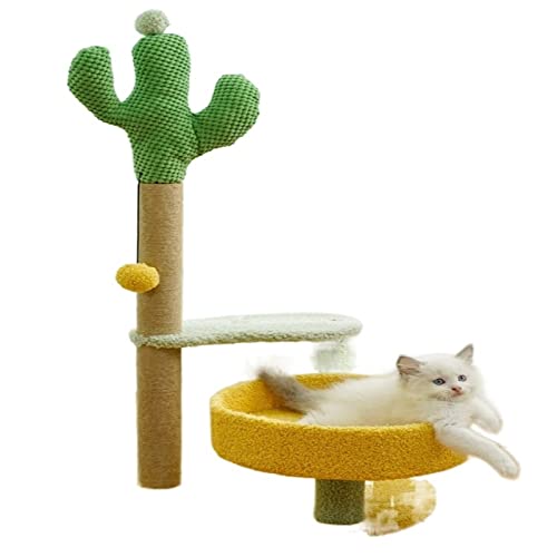 Kratzbaum für große Katzen, Katzen-Sprungplattform, Katzen-Arbre-Spielzeug, Sisal-Säule, Schleifklaue, Kaktus, niedliche Katze, Klettergerüst, Katzenbaum, Katze Vision von ARICCI