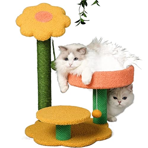 Kratzbaum für große Katzen, Katzenkratzer, Katzenturm, Sprungsäule, Kratzbaum für Katzen, Klettergerüst, Blumen-Katzen, Baumhaus, Pick-up-Brett, Möbel für Haustiere, Spielzeug, Katze Vision von ARICCI