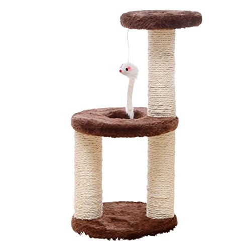 Kratzbaum für große Katzen, Katzenspielzeug, Kratzbaum, Sisalseil, Katzenkratzer, 3-lagig, Kratzbaum zum Schleifen von Kätzchen, Krallen, Katzenklettergerüst, Mobile Pfosten für Haustiere, Katzen Kratzbaum für große Katzen, Katzenspielzeug, Kratzbaum, Sisalseil, Katzenkratzer, 3-lagig, Kratzbaum zum Schleifen von Kätzchen, Krallen, Katzenklettergerüst, Mobile Pfosten für Haustiere, Katzen von ARICCI