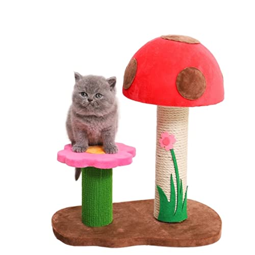 Kratzbaum für große Katzen, Katzenspielzeug, kleine Katzen, Klettern, Fester Rahmen, Katzensprungplattform, Sisalsäule, Katze (Größe: C) Vision von ARICCI