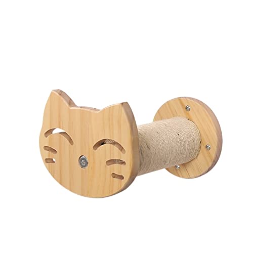 Kratzbaum für große Katzen, Kletterwand, rahmenförmig, solide Wand, Spielzeug, Wandmontage, große Leiter, weiche Plattform, Sprungkatze, Schaber, Baumzubehör, Katze (Größe: Katzengesichtsscheibe) von ARICCI