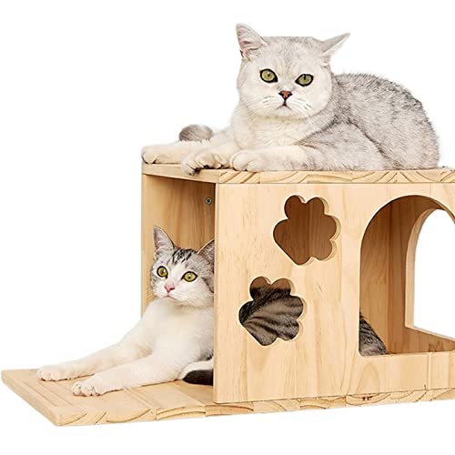 Kratzbaum für große Katzen, Wandmontage, Klettergerüst, Katzen-Soli-Baum, Katzen-Sprungplattform, Wand, DIY-Möbel für Haustiere, Kätzchen, Trampolin, Verschiedene Größen, Katze Vision von ARICCI