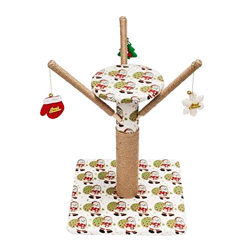 Kratzbaum für große Katzen, Weihnachtskatze, Klettergerüst, steigender Turm, Spielzeug, Katzenschleifkrallen, Fangbrett, Spielzeug, Katzenunterhaltung, Spiel, Spielzeug, Pfosten, Haustierspielhaus, von ARICCI