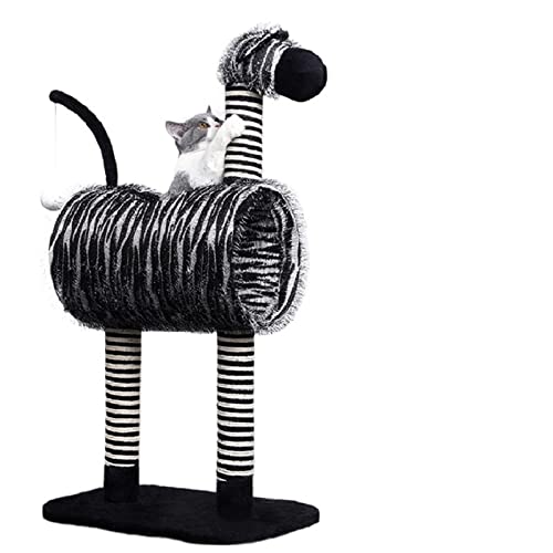 Kratzbaum für große Katzen, Zebra-Katzen, Kratzbaum, Spielzeug, Sisalseil, Seil, Springspielzeug für Haustiere, Baum, Katzen-Klettergerüst für Kätzchen, Heimspielturm, Katze Vision von ARICCI