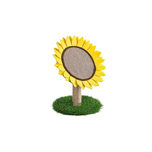 Kratzbaum für große Katzen, niedliches Sonnenblumen-Katzenbaumspielzeug, Katzenkratzbaum, Katzenklettergerüst, Schutzmöbel, Katzenkratzbrett, Kätzchenzubehör, Katze Vision von ARICCI